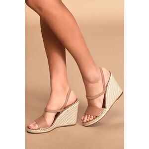 ✨Steve Madden Mckenzie Tan Espadrille Sz 9 Wedges✨